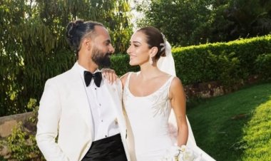 الصور الأولى من حفل زفاف أمينة خليل والمصور أحمد زعتر