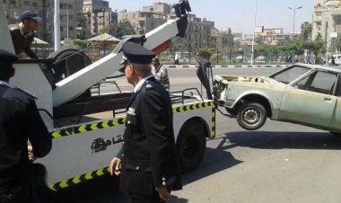 تحرير 1210 مخالفة عدم تركيب الملصق الإلكترونى و رفع 39 سيارة ودراجة نارية متروكة