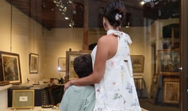 بصحبة والدته في سويسرا..  أول ظهور لـ ابن تامر حسني بعد أزمته الصحية