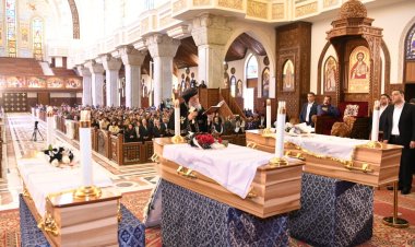 وزيرة الهجرة تشارك في مراسم صلوات جنازة الرهبان المصريين الثلاثة.. اعرف التفاصيل