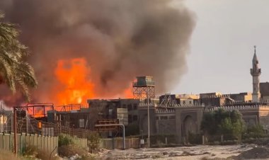 الدفع بـ«10» سيارات إطفاء لمواجهة حريق داخل مدينة الإنتاج الإعلامى 