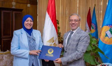 رئيس جامعة طنطا يستقبل العمداء الجدد لكليات طب الأسنان والعلوم والتمريض