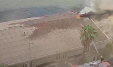  السيطرة على حريق شب في نادي نهري بمنطقة العجوزة