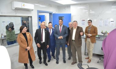 محافظ الدقهلية يدشن قافلة طبية بقرية الأحمدية بمركز شربين