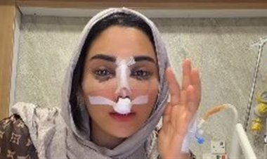 البلوجر أم خالد تخضع لعملية تجميل في الأنف.. وتفاجئ الجمهور بفيديو من المستشفى