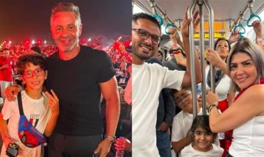 حضور مكثف لنجوم الفن والرياضة في Egyptian Fan Zone