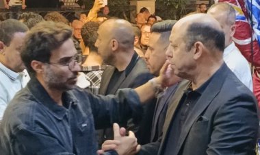 أحمد فهمي يشارك في عزاء الراحل محمد صبري بحضور عدد من الشخصيات العامة