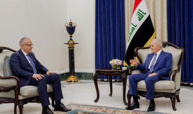 رئيس جمهورية العراق يستقبل وزير الموارد المائية والري المصري