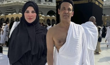 بعد شائعات الضرب.. برلنتي عامر وسعد الصغير يؤديان مناسك العمرة