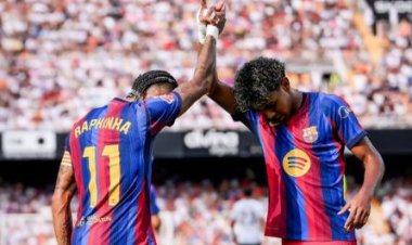 في غياب حمزة عبدالكريم.. برشلونة يسحق فالنسيا بخماسية في الدوري الإسباني