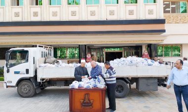 «الأوقاف» توزع «46» طن سلع غذائية من صكوك الإطعام