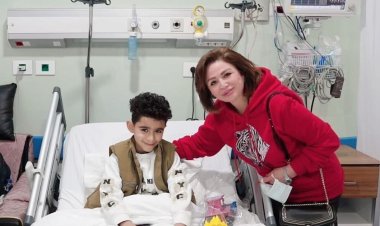 إلهام شاهين مع أطفال مستشفى الناس: ربنا معاهم و مع أهاليهم