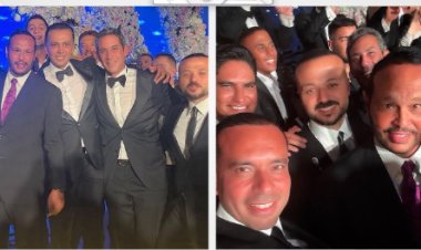 النواب محمد حلاوة وأحمد أبو هشيمة يشاركون النائب أحمد عبد الجواد فرحته بزفاف ابنته