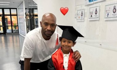 شيكابالا يحتفل بتخرج نجله "آدم" من رياض الأطفال (صور)