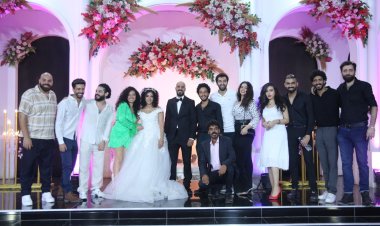 على رأسهم كريم فهمي وصلاح عبدالله وأشرف زكي ومدحت صالح.. نجوم الفن في حفل زفاف المخرج ياسر عطية وفاطمة عادل 