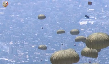 القوات الجوية تواصل أعمال الإسقاط الجوي للمساعدات على غزة