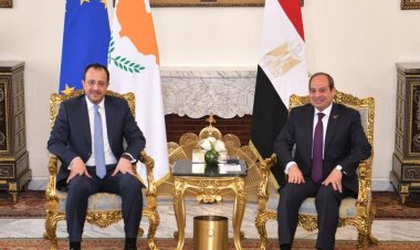 الرئيس السيسي يستقبل نظيره القبرصي  على هامش القمة المصرية الأوروبية