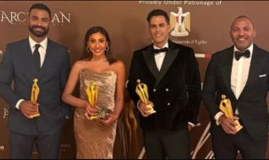 تكريم دينا الشربيني وكريم فهمي في حفل جوائز “نيش العالمية” بميلانو