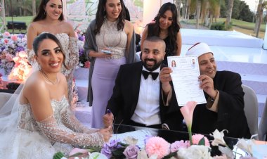 المنتج عاصم المنياوي يحتفل بزفاف ابنته بحضور نجوم الفن (صور)