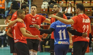 «رجال طائرة الأهلي» يواجه النصر الليبي في نصف النهائي