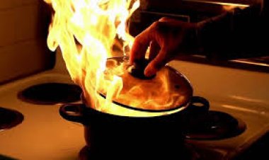 طريقة  آمنة لإخماد حرائق الزيوت والدهون دون استخدام الماء