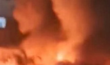 اندلاع حريق هائل في معامل وزارة الصحة بوسط البلد