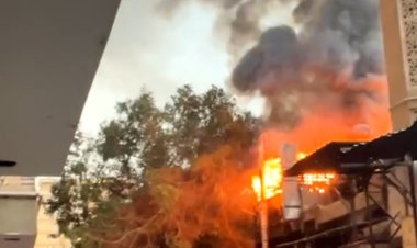 السيطرة على حريق محال ومسجد بحلقة السمك بالزيتون