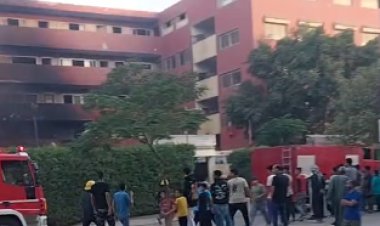 إخماد حريق داخل مدرسة فى المعادى دون إصابات   