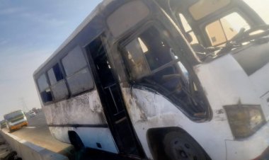 إصابة 18  شخصًا في حادث تصادم  أوتوبيس وسيارة ملاكي بالجيزة..  صور