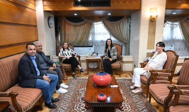 وزيرة التضامن الاجتماعي تستقبل وفد مهرجان أسوان لأفلام المرأة