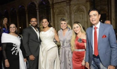 شيرين الشايب وزوجها كريم كوجاك يشاركان مفيدة شيحة حفل زواج ابنتها