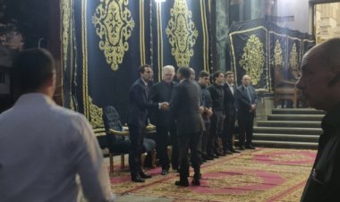 عمرو موسى ومنير فخري عبدالنور يقدمان واجب العزاء في مصطفى فهمي (صور)