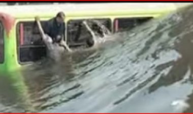 انقلاب أتوبيس  في ترعة الشرقاوية بشبرا الخيمة (صور)