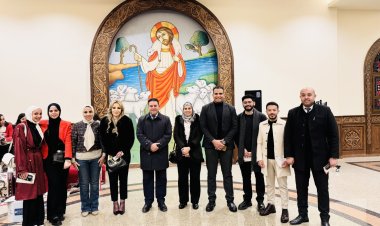 وفد حزب «الشعب الجمهوري» يشارك بقداس عيد الميلاد ويقدم التهنئة لقداسة البابا تواضروس الثاني