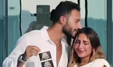 بعد عام ونصف من ولادة طفلهما الأول.. محمد فرج زوج المذيعة لينا طهطاوي يعلن انتظارهما مولودهما الثاني