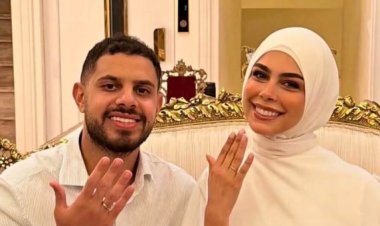 نجل أحمد شوبير يحتفل بخطوبته على النائبة سجى عمرو هندي في أجواء عائلية