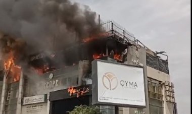 حريق مجمع بنوك التجمع.. التحفظ على كاميرات المراقبة ومناقشة الشهود  