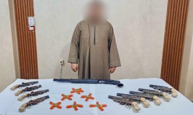 ضبط عنصر إجرامي تخصص نشاطه في الأسلحة النارية والذخائر ببني سويف