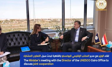 وزير السياحة يستقبل مديرة المكتب الإقليمي لليونسكو بالقاهرة