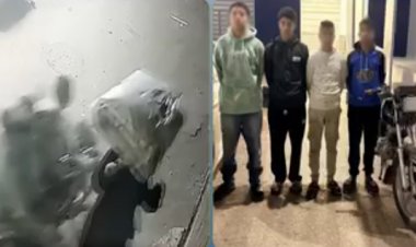 "فيديو الدراجة النارية".. سقوط 4 طلاب تحرشوا بطالبة وسط الشارع في الشرقية