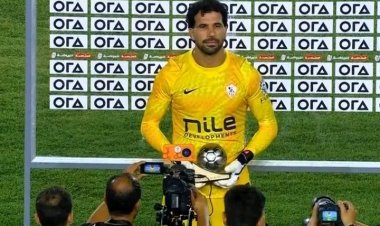المهدي سليمان يحصد جائزة رجل مباراة الزمالك والبنك الأهلي