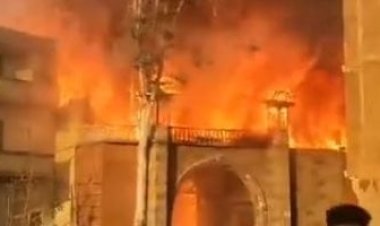 النيران تلتهم 10 آلاف متر من مواقع تصوير مختلفة في مدينة الإنتاج الإعلامي