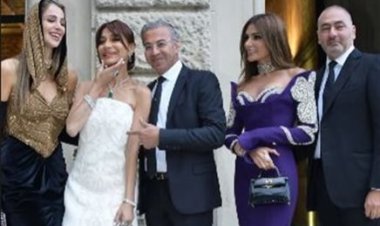 بسمة وهبة تحتفل بزفاف ابنها في إيطاليا بحضور نجوم الفن