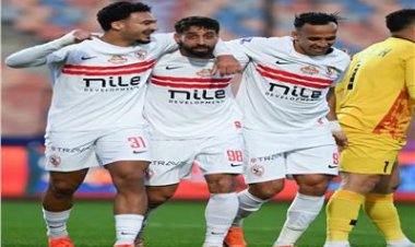 الزمالك يتقدم على بتروجت بهدفين في الشوط الأول