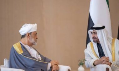 مراسم استقبال رسمية لسلطان عمان في «قصر الوطن» بأبوظبي