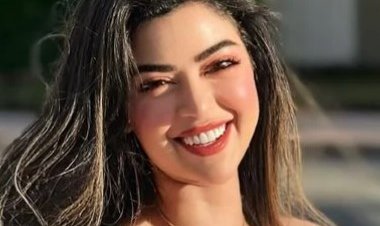 ميرنا جميل في إطلالة جديدة بفستان أحمر