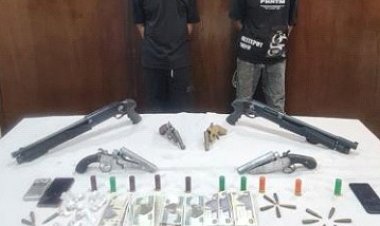 القبض على مسجلى خطر بحوزتهما هيروين و6 قطع سلاح بالمرج 