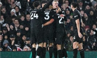 مانشستر سيتي يفوز بصعوبة على فولهام (5-4) في الدوري الإنجليزي