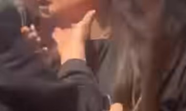لورا خليل تنهار خلال تشييع جثمان زوجها