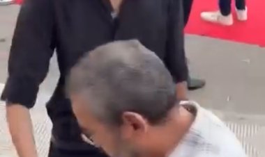 بنظرة استعلاء.. أحمد عبد العزيز يرفض مصافحة أحد المعجبين